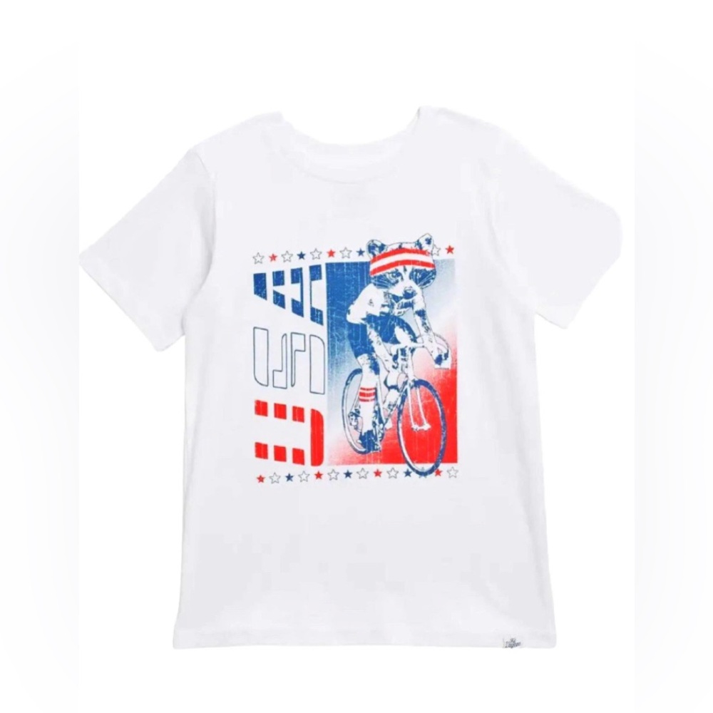 KID DANGEROUS -Kids' Olympic Cyclist Graphic Print Tee -Size: XL/14- NEW!!